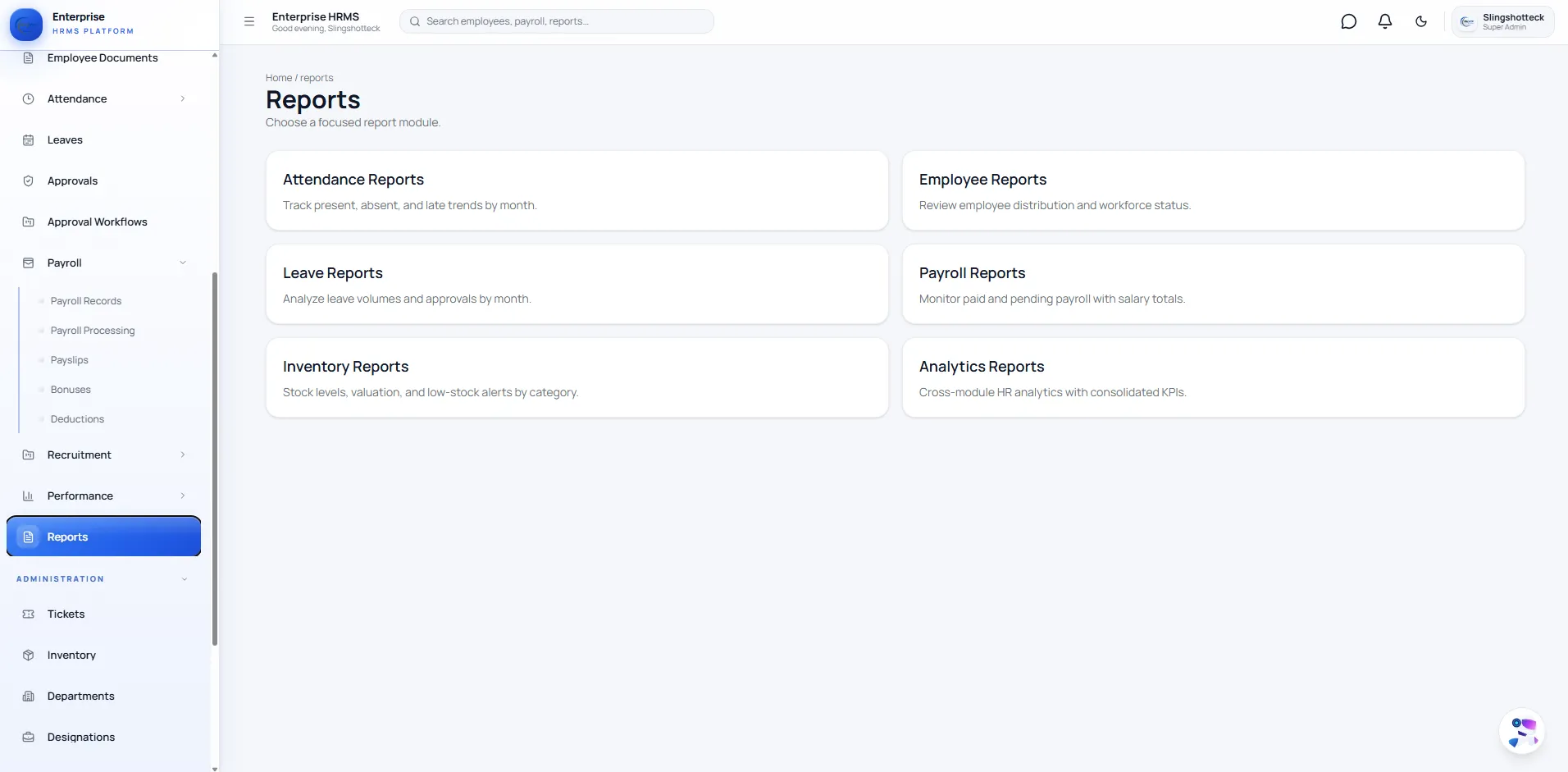 Reporting built for every part of the business